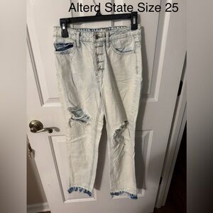 Distressed Light Wash Jeans